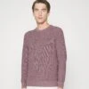 Hackett London Mouline Crew - Jumper - Mulberry/Ecru -Stock X 3e6c526357e84cdeac4cf56d92806cd1