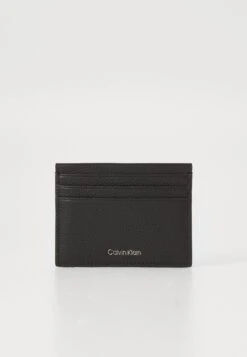 Calvin Klein FOIL EMBOSS CARD CASE - Wallet - Black