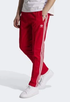 Adidas Originals Beckenbauer Tp - Tracksuit Bottoms - Better Scarlet White
