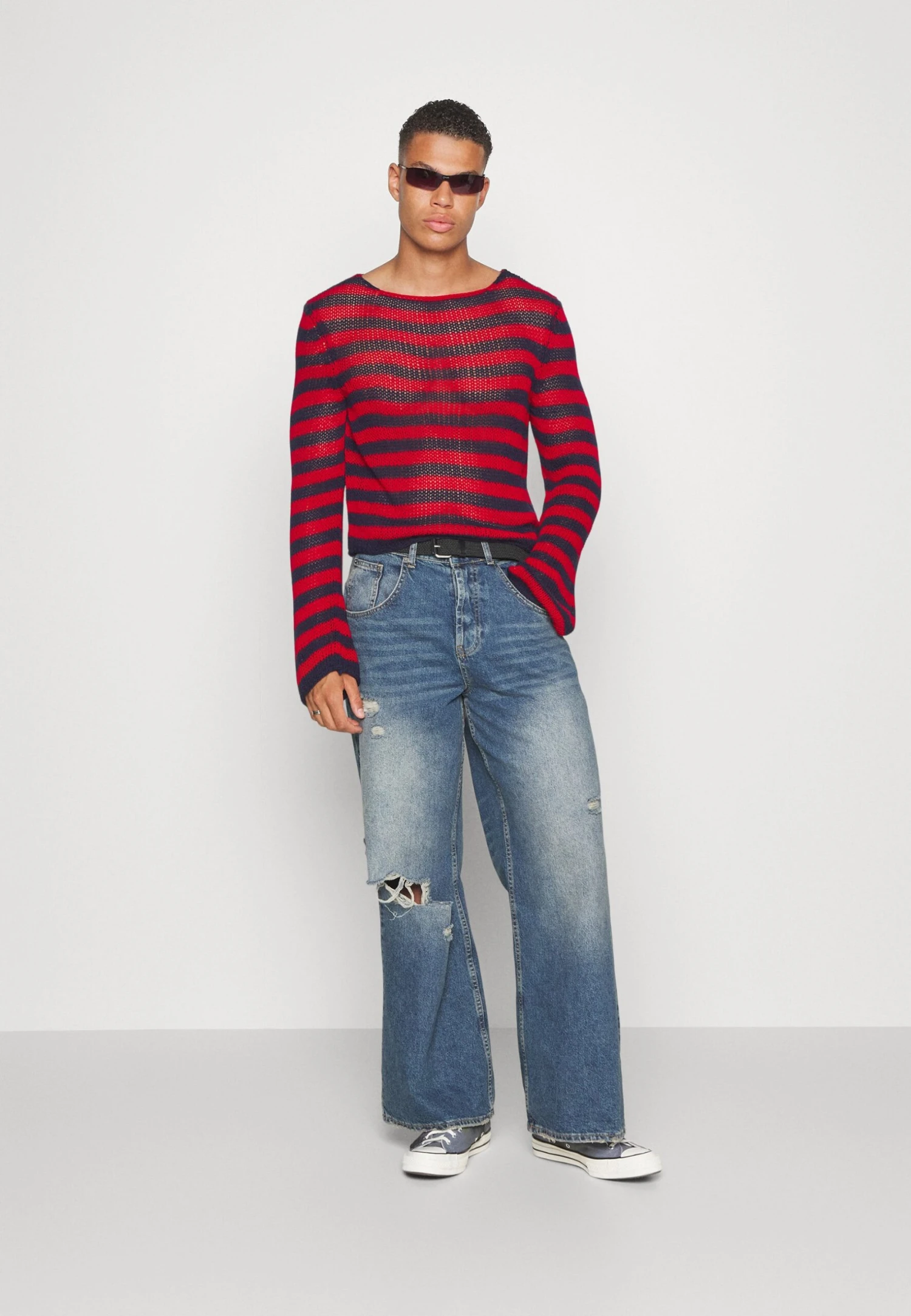 Jaded London Busted Colossus - Relaxed Fit Jeans - Mid Blue 7 Jaded London Busted Colossus - Relaxed Fit Jeans - Mid Blue - Image 5