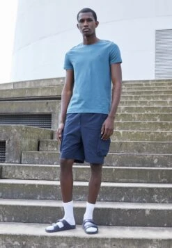 Selected Homme Slhloose Movi Cargo Flex - Shorts - Sky Captain
