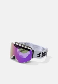 Bliz FLOW UNISEX - Ski Goggles - White/smoke Pink