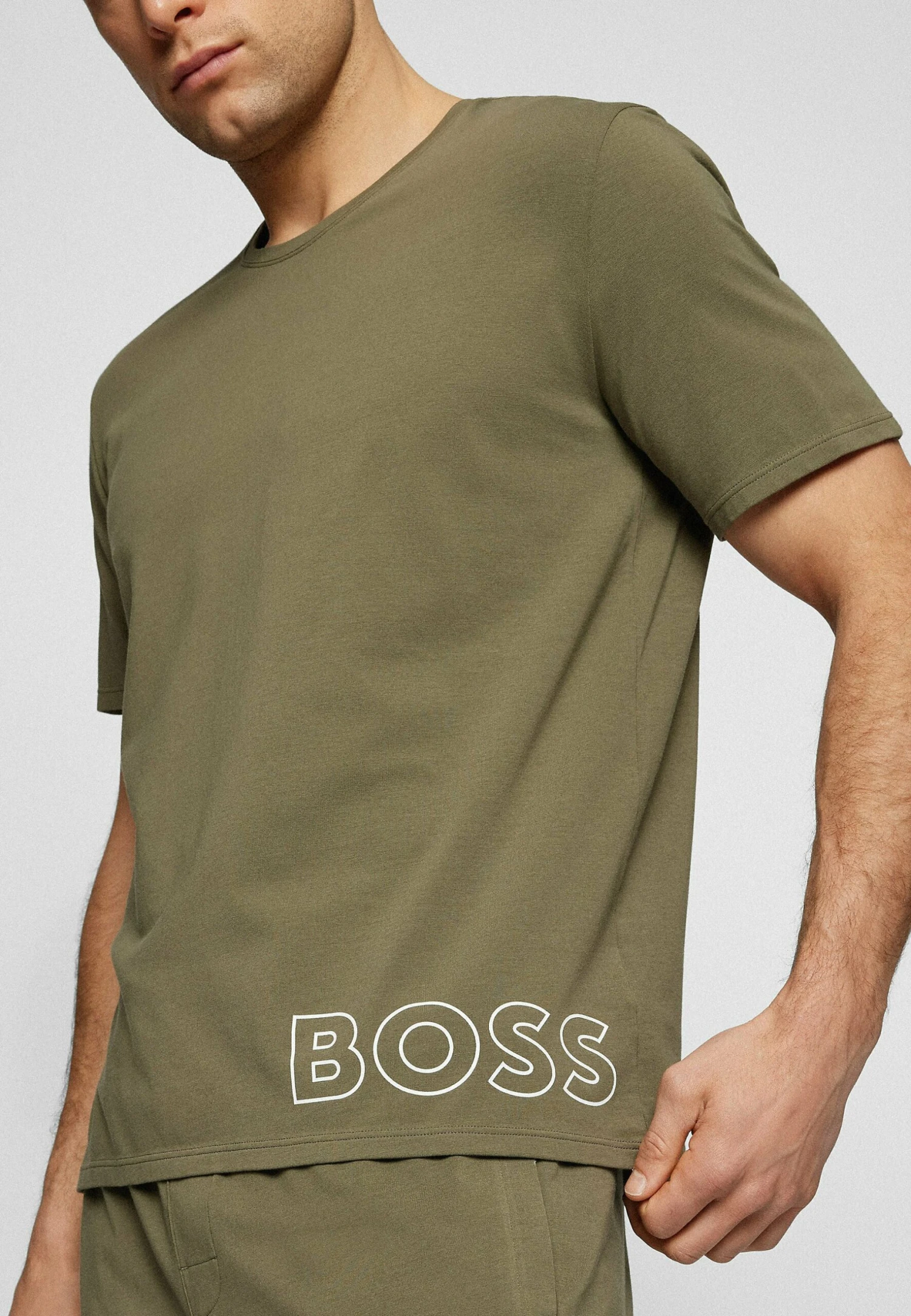Boss Identity Rn - Pyjama Top - Open Green 6 Boss Identity Rn - Pyjama Top - Open Green - Image 4