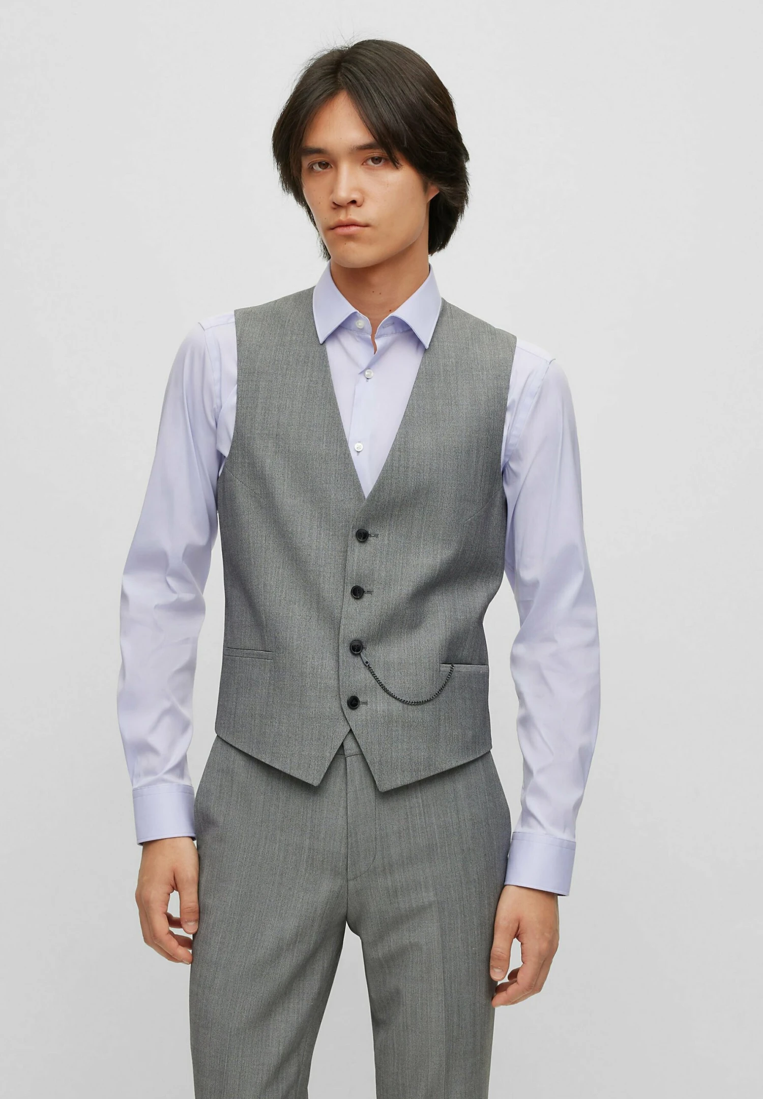 Hugo Arti Hesten232V1X - Suit - Open Grey Twentyone 6 Hugo Arti Hesten232V1X - Suit - Open Grey Twentyone - Image 4