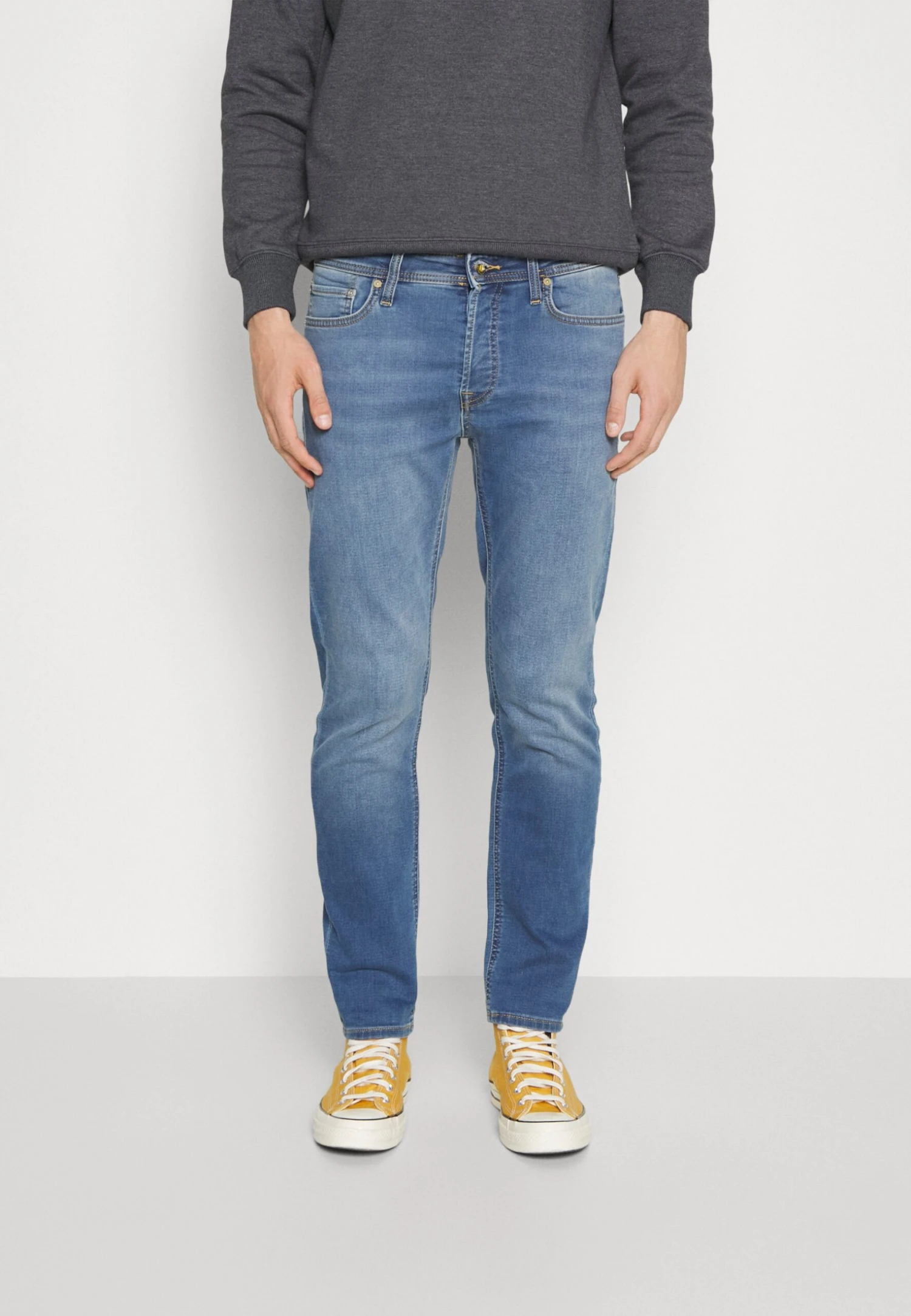 Jack & Jones Jjimike Jjoriginal- Straight Leg Jeans - Blue Denim 3 Jack & Jones Jjimike Jjoriginal- Straight Leg Jeans - Blue Denim