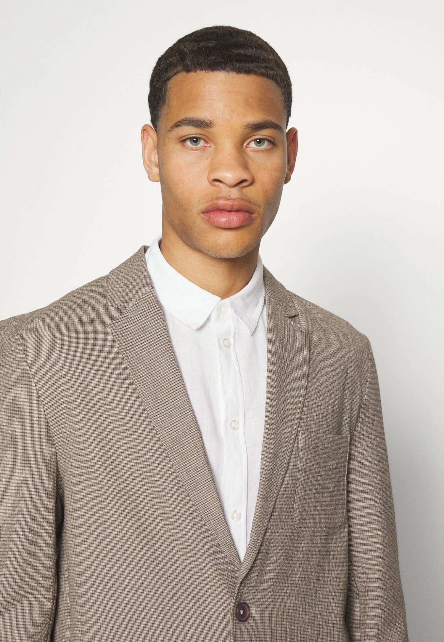 BRAVE SOUL Mjk-Canterbury - Blazer Jacket - 1 X Light Grey Check 7 BRAVE SOUL Mjk-Canterbury - Blazer Jacket - 1 X Light Grey Check - Image 5