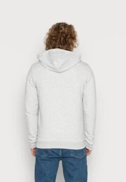 Jack & Jones JcobergZip Hood - Zip-Up Sweatshirt - Light Grey Melange -Stock X 43b2e9f8e6c74a6499f7490a6ba9f015