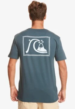 Quiksilver Theoriginal Kvj0 - Print T-Shirt - Blue -Stock X 452dfc768dde45baae66b8b7accb3e26