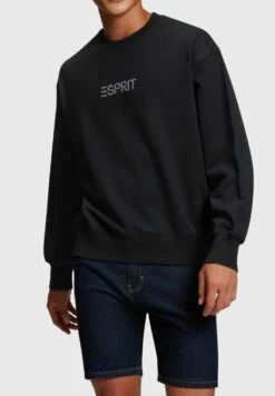 ESPRIT Mit Logo-Aufnäher Mit Nieten - Sweatshirt - Black