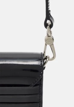 Vivienne Westwood Shiny Patent Phone Bag Unisex - Across Body Bag - Black -Stock X 46a7d41e02614211ad55b509b94b37f9