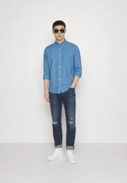 Hackett London Garment Dyed Oxford - Shirt - Blue -Stock X 46fb9131e15a4576a99aae3a1d6abb07