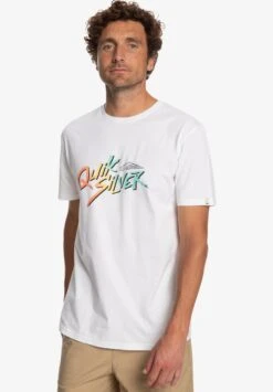 Quiksilver Signature Move- Print T-Shirt - White -Stock X 47967f1412654a55af29e4e967df85b9