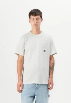 Stock X 11 Element ICON LABEL POCKET - Basic T-shirt - Grey
