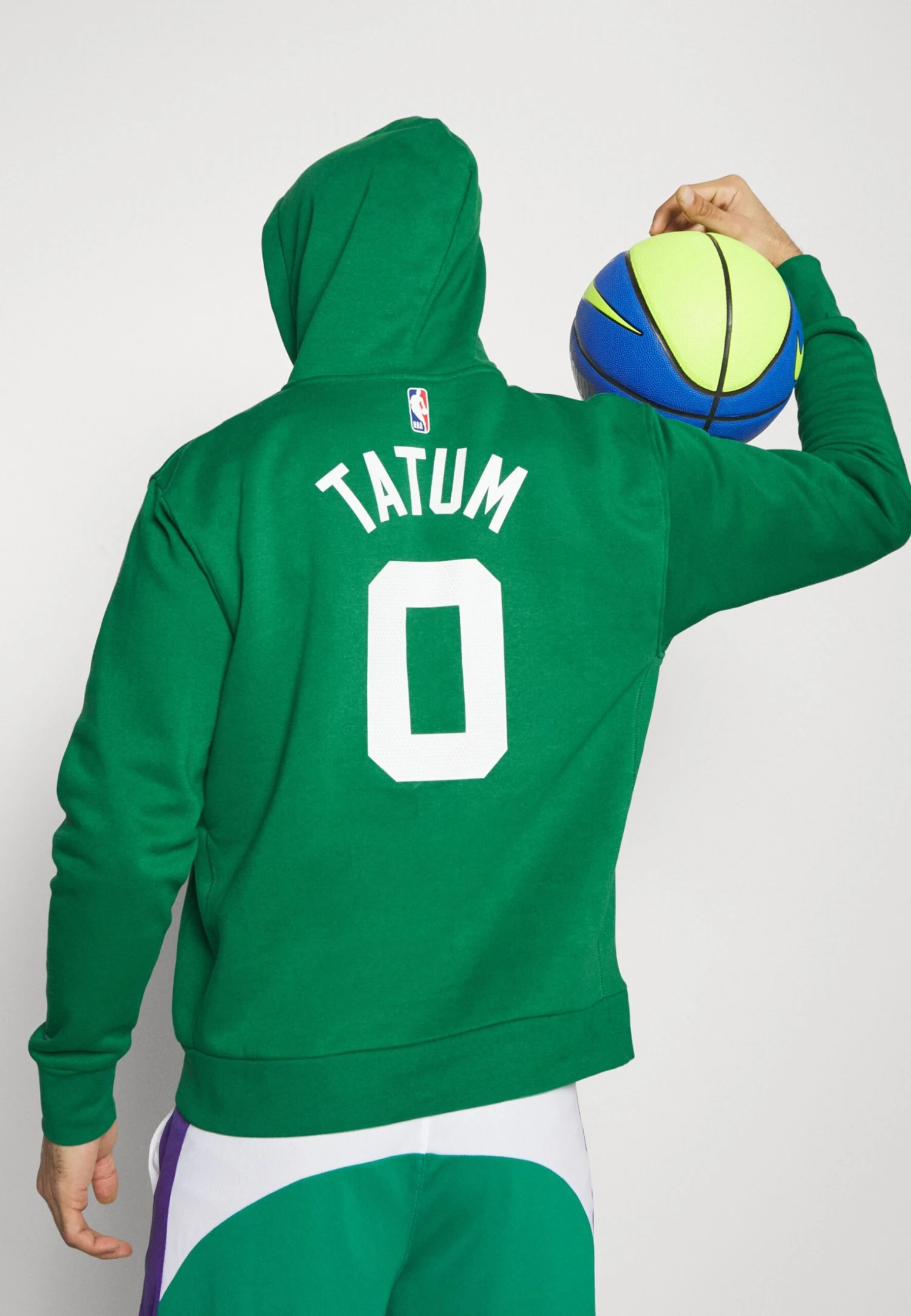 Nike Performance Nba Boston Celtics Jayson Tatum Name And Number Hoodie - Club Wear - Clover 6 Nike Performance Nba Boston Celtics Jayson Tatum Name And Number Hoodie - Club Wear - Clover - Image 4