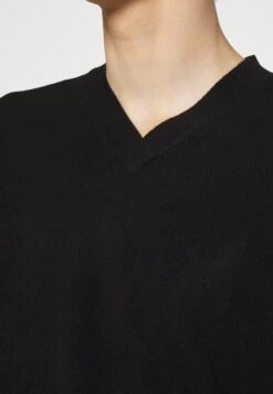 Men V NeckSweater - Jumper - Black -Stock X 49c1974f30ff4be1bf19c6543adfd143