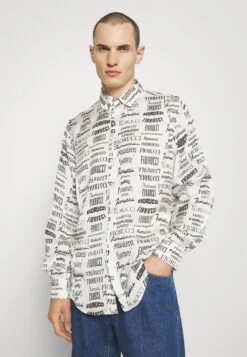 FIORUCCI All Over Logo Classic Unisex - Button-Down Blouse - White -Stock X 49d865d0fc304068a61812b0f40439c8