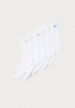 Nike Performance EVERYDAY PLUS CREW UNISEX 6 PACK - Sports Socks - White/red/ Blue/gold Coloured/silver Coloured