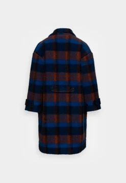 Henrik Vibskov Fisherman Long Coat Unisex - Classic Coat - Blue Orange Tiles -Stock X 4ce566116f3f467aba7b529171ab9e40