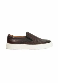 Dune London TAYO STAMPED WEAVE - Slip-ons - Brown -Stock X 4d9c80570f1d44369332c852c9427152