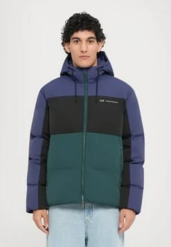 EA7 Emporio Armani TRAIN ATHLETIC COLOUR BLOCK PADDED JACKET - Winter Jacket - Ponderosa Pine