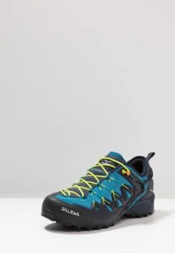 SALEWA Ms Wildfire Edge - Climbing Shoes - Premium Navy/Fluo Yellow -Stock X 4ef9574cf95e4abaa6413bd6fc8f377f