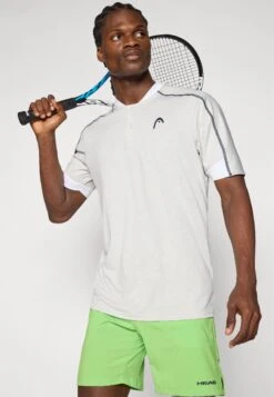 Head PLAY TECH MEN - Sports T-shirt - White/grey -Stock X 4fc773bdf6184f6a916cada3f47e904b