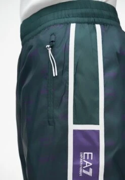 EA7 Emporio Armani TRAIN GRAPHIC SERIES PANTS MONOGRAM - Tracksuit Bottoms - Dark Green Fancy -Stock X 500f53a15f254685940459ea5de81e30