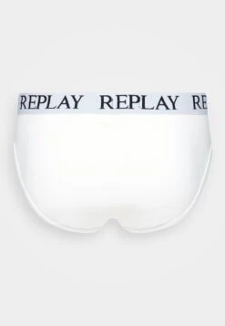 Replay Basic Cuff Logo Box 2 Pack - Briefs - White/White -Stock X 50129da6687f42da91f1cc57025002f0