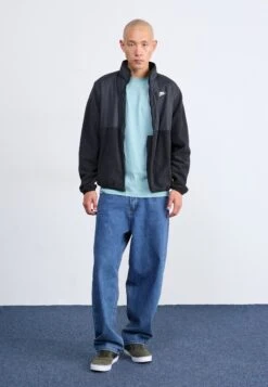 Nike Sportswear CLUB WINTERIZED - Fleece Jacket - Black/white -Stock X 5037ebf5b980487ab068ed07fee62e23