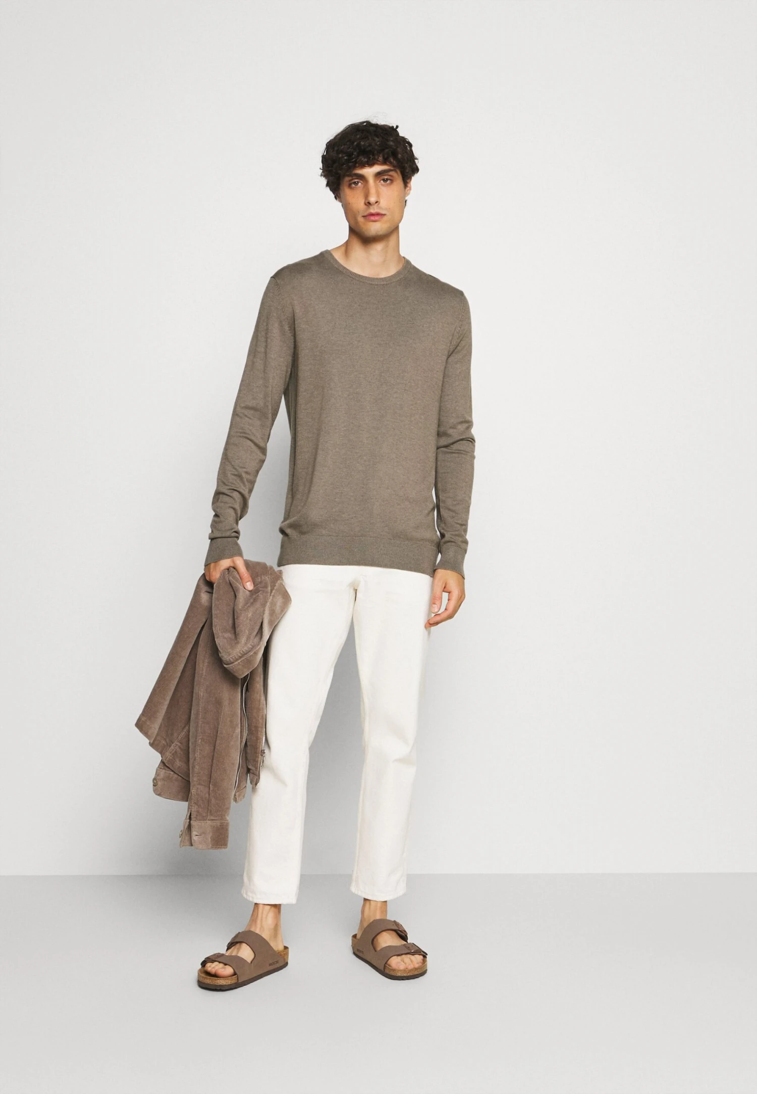 Lindbergh Jumper - Sand Melange 4 Lindbergh Jumper - Sand Melange - Image 2