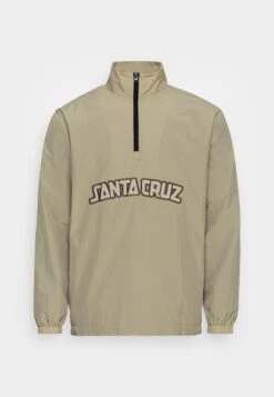 Santa Cruz Arch Strip Quarter Zip Track Unisex - Light Jacket - Black