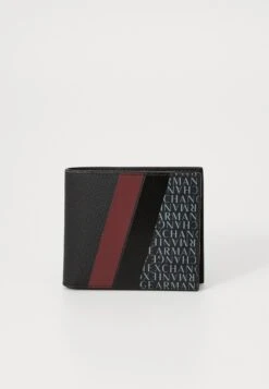 Armani Exchange WALLET UNISEX - Wallet - Black/pomegranate