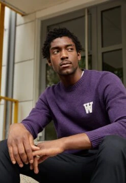 Wood Wood Kevin Jumper - Jumper - Aubergine