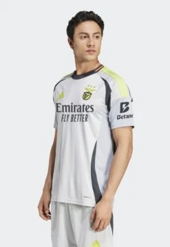 ADIDAS PERFORMANCE BENFICA LISSABON 3RD JERSEY - Sports T-shirt - Lgh Solid Grey -Stock X 57f4bccd70ec4462bec78b4c263cad10
