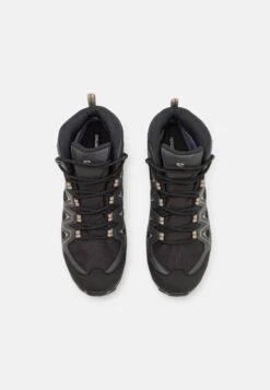 Salomon X Braze Mid Gtx - Hiking Shoes - Black/Phantom/Vintage Khaki -Stock X 5965c952cca540deac37ee3c9835b9b9