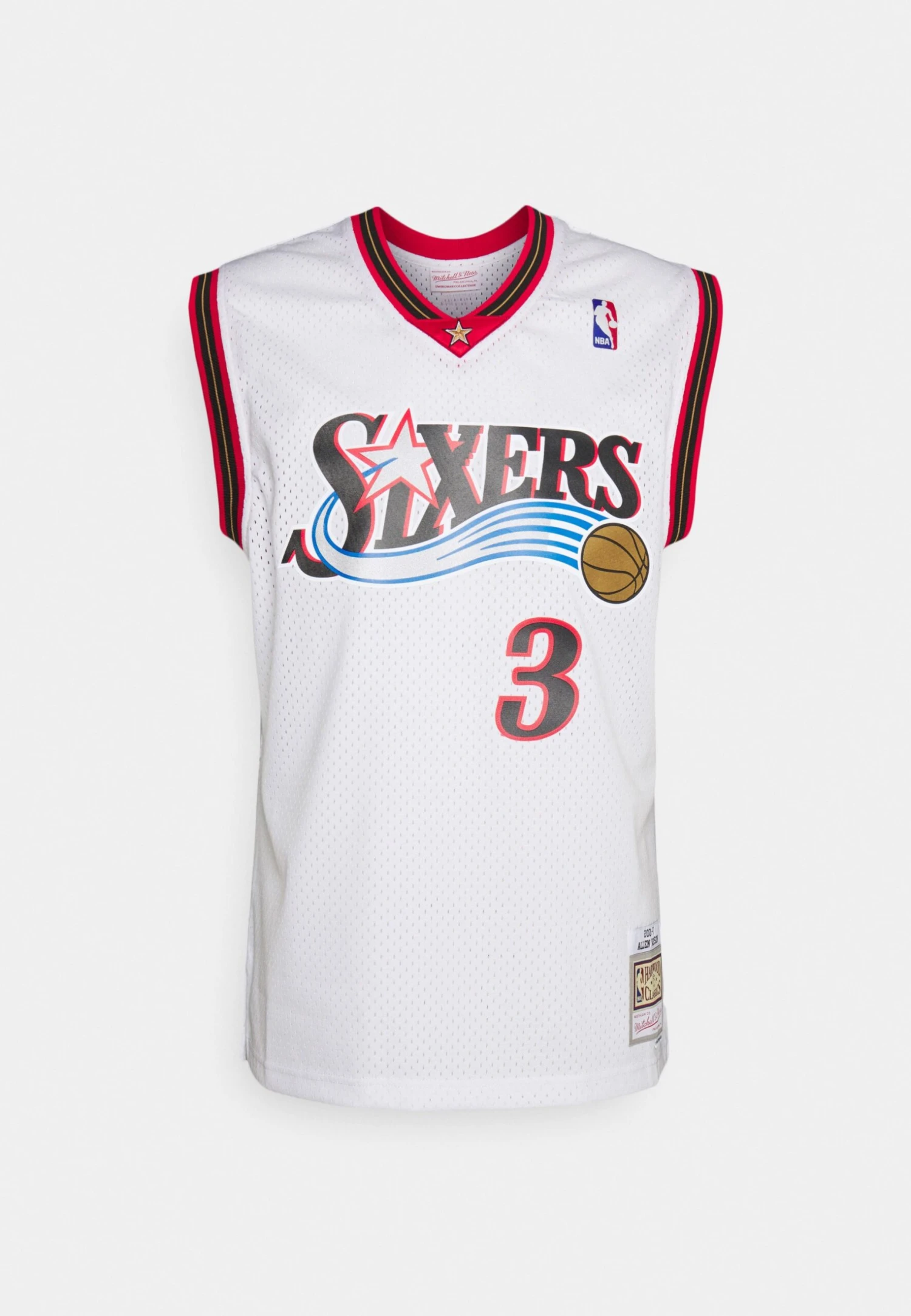 Mitchell & Ness Nba Allen Iverson Philadelphia 76Ers Swingman Home - Club Wear - White 7 Mitchell & Ness Nba Allen Iverson Philadelphia 76Ers Swingman Home - Club Wear - White - Image 5