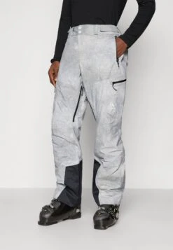 Odlo PANTS REGULAR LENGTH DESCENT POW INSULATED - Ski Pants - Silver-coloured Grey