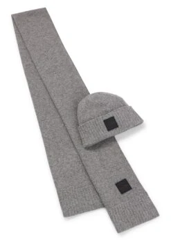 Boss Andres Set Unisex - Scarf - Medium Grey