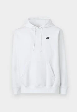 Nike Sportswear CLUB HOODIE - Sweatshirt - White/black -Stock X 5ab9049779b64277936c3da1dd3d6d14