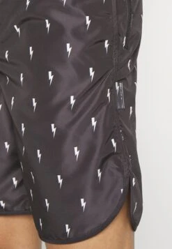 Neil Barrett Slim Long Bolts Swim Shorts - Swimming Shorts - Black/White -Stock X 5b025a60afa94318bbb665294eb8fdb3