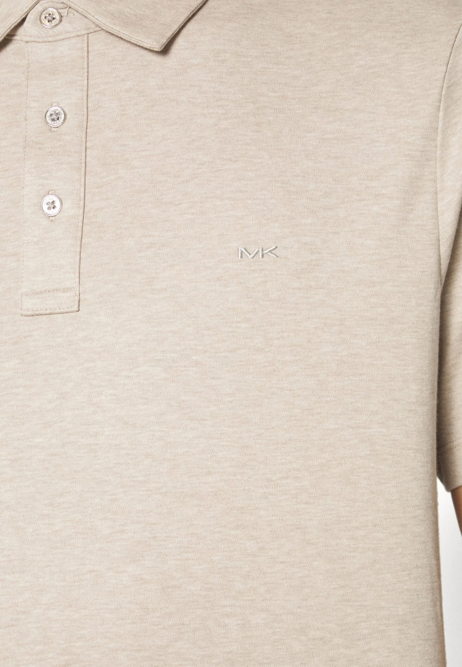 Michael Kors Sleek - Polo Shirt - Oatmeal Heather 8 Michael Kors Sleek - Polo Shirt - Oatmeal Heather - Image 6
