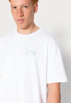 Lee Logo Loose Tee Unisex - Print T-Shirt - Bright White -Stock X 5cb3bb75bb994b6e8c46e9f33fcffa6f