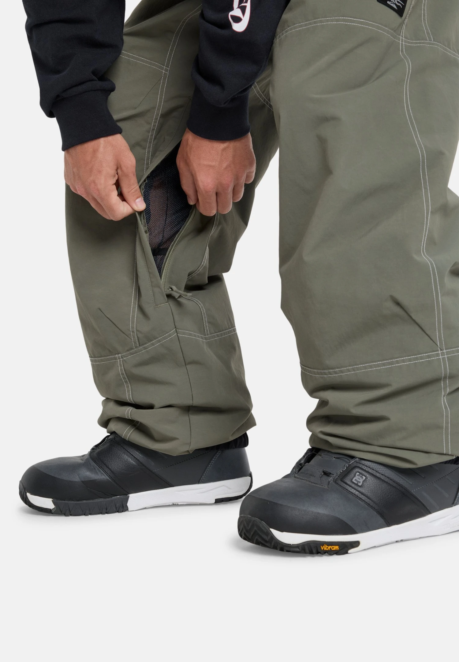 Quiksilver Trousers - Dusty Olive 7 Quiksilver Trousers - Dusty Olive - Image 5