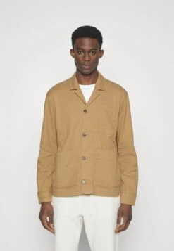 J.Lindeberg Errol Workwear Overshirt - Summer Jacket - Tiger Brown