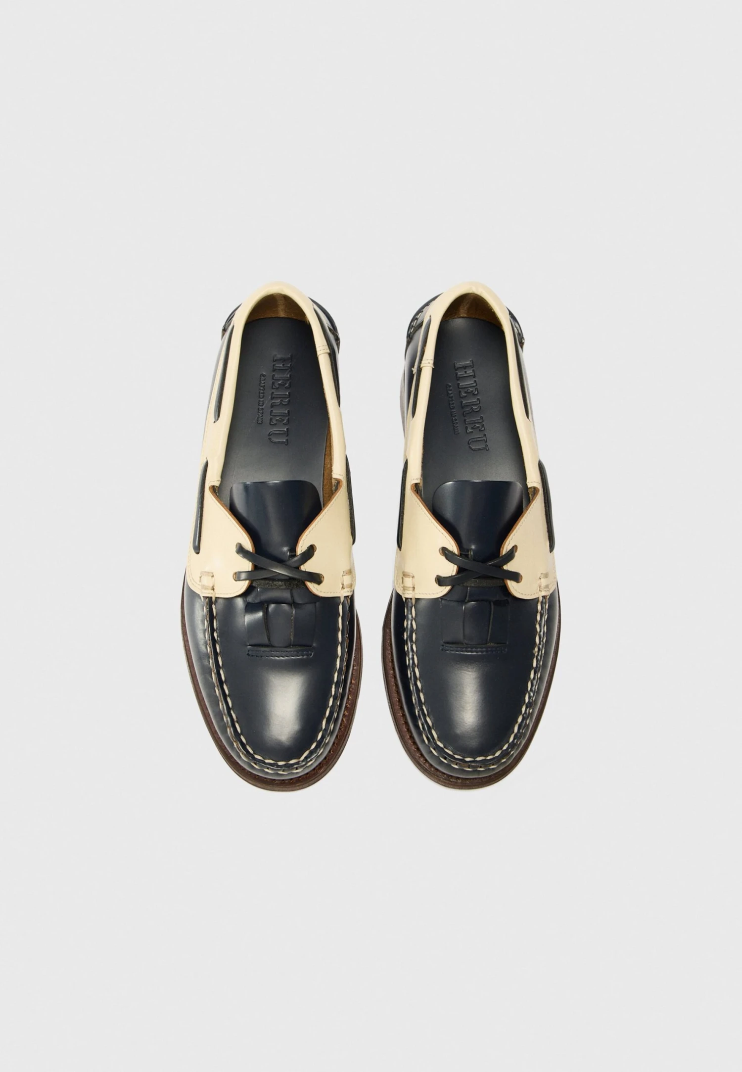 SALER - Boat Shoes - Dark Navy/custard 6 SALER - Boat Shoes - Dark Navy/custard - Image 4
