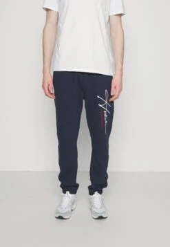 Hollister Co. Tech Logo Relaxed - Tracksuit Bottoms - Navy