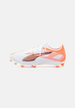 Puma ULTRA 5 MATCH - Football Boots Artificial Grass - White/black/glowing Red