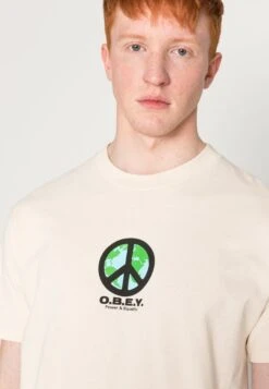Obey Clothing Peace Punk - Print T-Shirt - Cream -Stock X 617e34cf48b64b35a1c86474bedebe3a