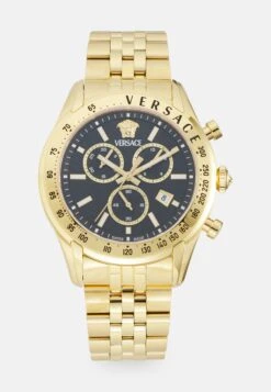 VERSACE CHRONO MASTER - Chronograph Watch - Black/gold-coloured