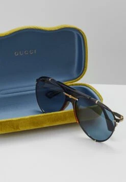 Gucci Sunglasses - Gold-Coloured/Blue -Stock X 61ecde889db946f7a498952cd11cf40b